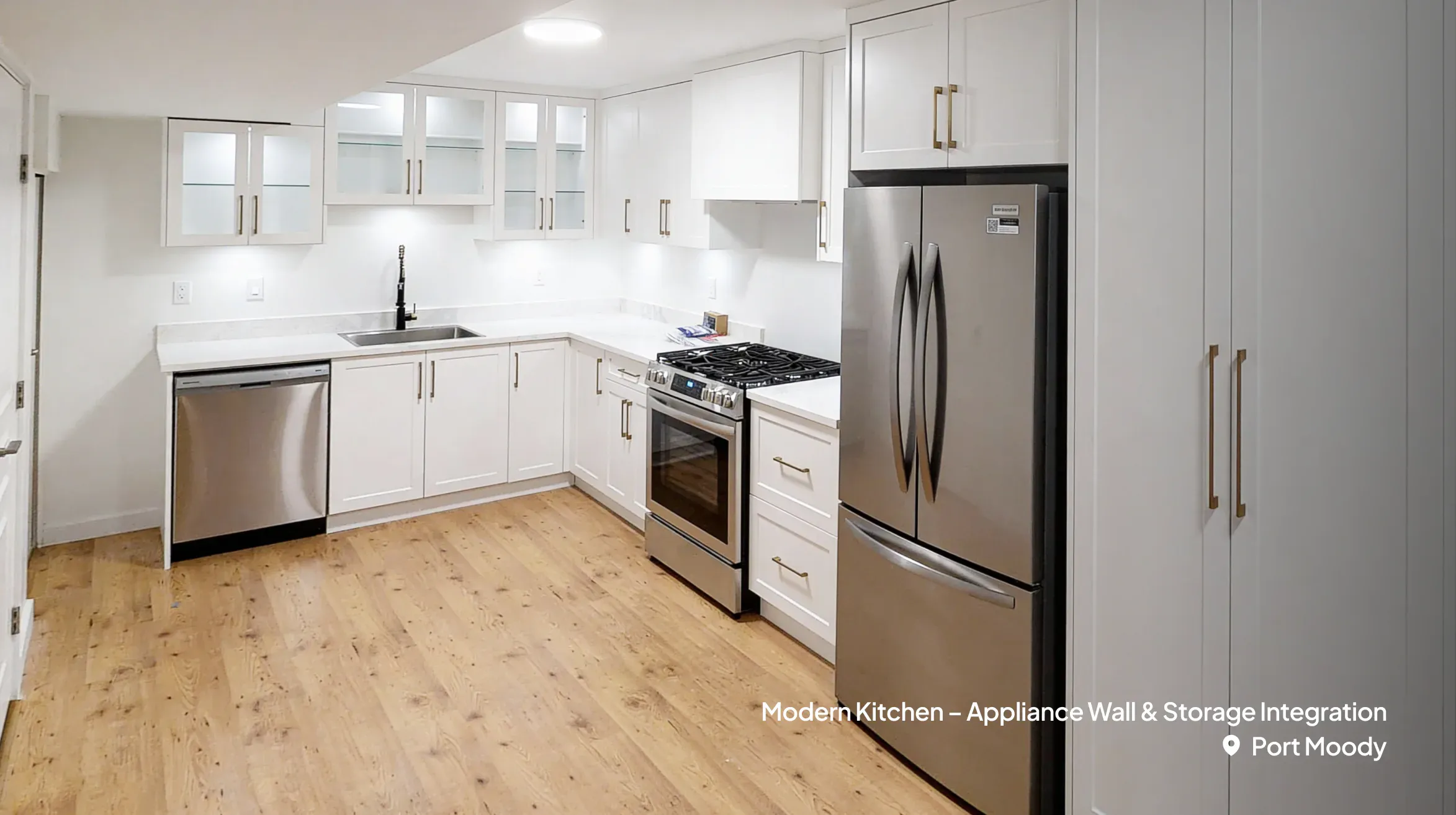 Basement Secondary Suite Renovation — Port Moody (Modern Kitchen)