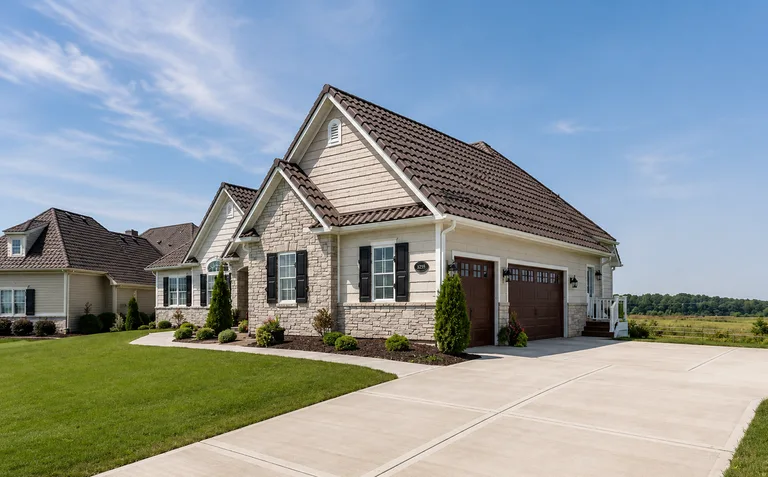 tile roof house